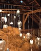 lampy wiszące Wisząca lampa szklana Bee turkusowa 10