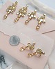 Biżuteria ślubna Kolczyki Swarovski Glam Mini Gold 5