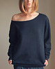 bluza bez kaptura damska Oversize Czarna Max 1