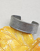 bransoletki - inne Masywna bransoleta typu cuff z cyny Vintage lata 70/80 6