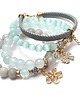 bransoletki z kamieni naturalnych Light grey and blue vol. 6 [15.07.2022] -  set 5