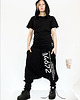 spodnie dresowe damskie Czarne wygodne spodnie baggy  NO RULES unisex 2