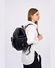 plecaki Elegancki Plecak skórzany damski Vintage z kieszeniami czarny Belveder BR81 1