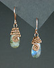 kolczyki wire wrapping Kolczyki z labradorytem 2