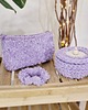 kosmetyczki Zestaw prezentowy pod choinkę - kosmetyczka, gumka i szkatułka - lila 7