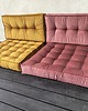 pufy do siedzenia Sofa modułowa Futon materac francuski Velvet  Róża 1