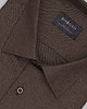 koszule męskie Męska koszula flumeri 00517 brąz slim fit 1
