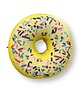 poduszki z grafiką Poduszka Pączek Mały Donut Żółty Z Posypką 1