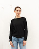 swetry damskie  JENOT - cienki damski sweterek - 100% wełny merino / czarny 1