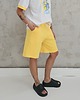 szorty damskie Amrita komfortowe spodenki z ozdobnym szwem - Butter Yellow 3