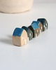 figurki i rzeźby Ceramiczne mini domki zestaw 5 szt. 5