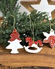 ozdoby choinkowe Zawieszki choinkowe ceramiczne ozdoby świąteczne 3 el. 5