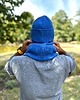 czapki damskie Męska czapka beanie z bawełny logo kolorowe Niebieski Kobalt 2
