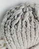 czapki damskie Wełniana czapka na drutach WOOLLY szara 2