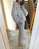 spodnie dresowe damskie Spodnie light grey z bawełny organicznej 2