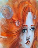 grafiki i ilustracje PROMOCJA! Under the sea obraz akwarela 30x42 syrenka Ariel morze portret 6