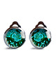 klipsy Green flowers klipsy dla eleganckiej kobiety 2