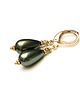 kolczyki pozłacane Kolczyki pozłacane Pearls /green/  3