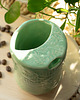 kubki Ceramiczny kubek na wynos z motywem leśnym handmade 1
