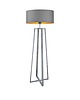 lampy podłogowe Lampa podłogowa z cylindrycznym abażurem MOSS GOLD 3