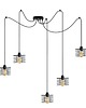 lampy wiszące Kaskadowa lampa wisząca w stylu pająka z 5 ramionami GALO LOFT L5 2