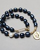 chokery Pearls /navy blue/ perły naturalne vol. 8 /02.06.26/ - naszyjnik 1