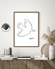 plakaty PLAKAT Pablo Picasso, grafika, gołąbek pokoju 1