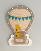 lampy do pokoju dziecka Lampka z drewna Balon niebieski NINKI WOOD 6