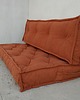 pufy do siedzenia Futon Siedzisko Materac Francuski Puf Ottoman Rudy 1