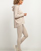 legginsy Spodnie dresowe legginsy T382, jasnobeżowe 2