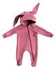kombinezony dla dziewczynki Kombinezon Królik - malinowy 1