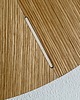 zegary Zegar ścienny  do salonu, dąb z jasnymi wskaźnikami - średnica 40-50 cm 5