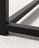 biurka Konsola toaletka minimalistyczna Dura czarna metalowa 100cm 4