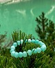 bransoletki z kamieni naturalnych Damska bransoletka wykonana z naturalnych kamieni chalcedonu 3