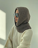 czapki damskie Wełniana Balaclava brown premium 1