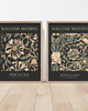 grafiki i ilustracje DWA PLAKATY William Morris kwiaty botaniczne obrazy 3