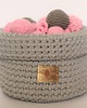 Zabawki dla zwierząt kosz na zabawki COTTON PLAYBOX szary 2