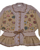 kardigany damskie Beżowy kardigan z haftami i falbanką / rozmiar L/XL 6