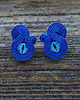 kolczyki soutache Kobaltowe  oczka - kolczyki soutache 2