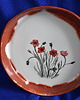 patery i talerze Ręcznie wykonana patera ceramiczna polne maki 2