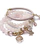 bransoletki z kamieni naturalnych Light pink  /16-02-22/ set 2