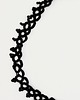 chokery Choker Nokturn / frywolitka z czarnym spinelem / Seria Boho 1