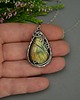 wisiory Wisiorek kolorowy labradoryt wire wrapping 2