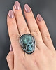 pierścionki srebrne Pierścionek santa muerte- Labradoryt 4