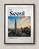 plakaty Minimalistyczny plakat Seul Korea Południowa 3