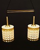 lampy wiszące Żyrandol vintage, duński design, lata 70 1