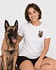 t-shirt damskie Koszulka Malinois T-shirt z haftem psa Prezent dla psiarza 3