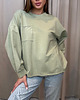 bluza bez kaptura damska Bawełniana bluza Matcha 3