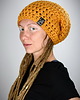 czapki damskie DreadLove Mono 15 - MUSZTARDOWA 1