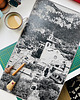 grafiki i ilustracje Linoryt "Valldemossa" (Majorka) 1